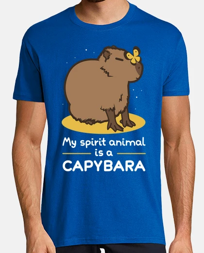 T-shirt il mio spirit animale è un cap ybara