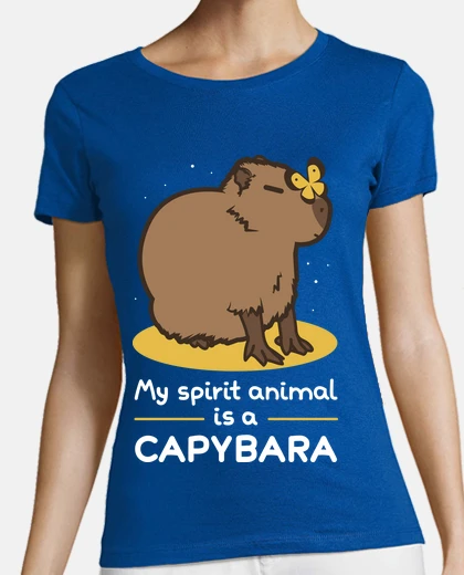 T-shirt il mio spirit animale è un cap ybara