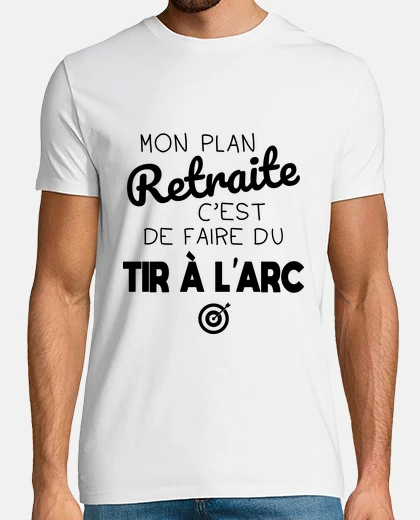 T-shirt il mio tiro con l39arco per la pensione