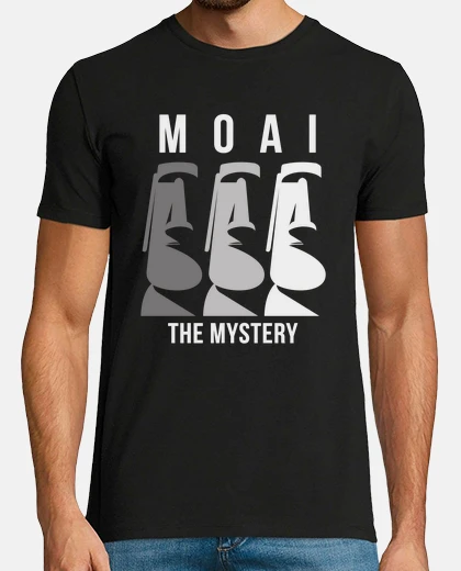 T-shirt il mistero dei moai rapa nui isola di p
