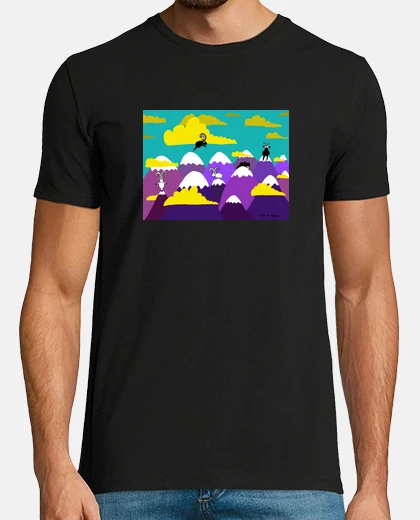 T-shirt il mondo delle le montagna