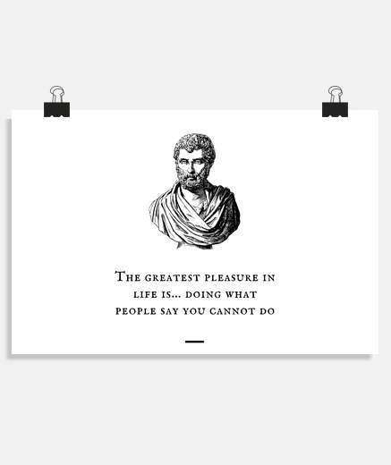 Poster il più grande piacere della vita è fare