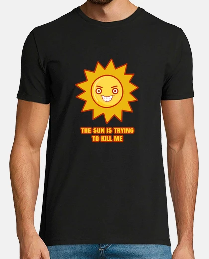 T-shirt il sole sta cercando di kill