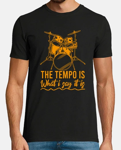 T-shirt il tempo è quello che dico, è un batterista awesome