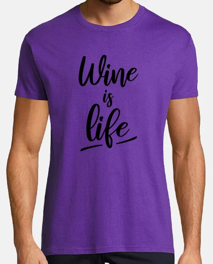 T-shirt il vino è life