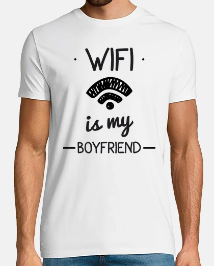 T-shirt il wifi è il mio ragazzo