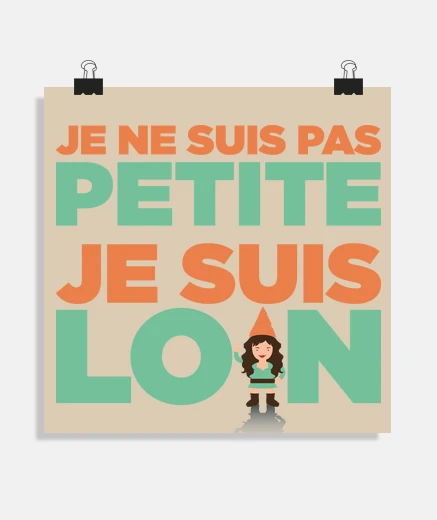 Poster Illusion d'optique fille