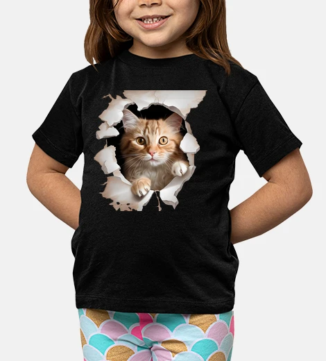 Abbigliamento Illusione trompe loeil di gatto umorist