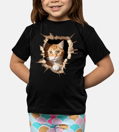Abbigliamento Illusione trompe loeil di gatto umorist