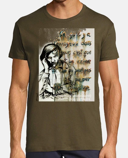 Tee-shirt illustration baudelaire