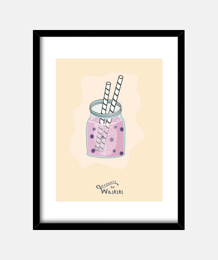 Framed illustration beaten