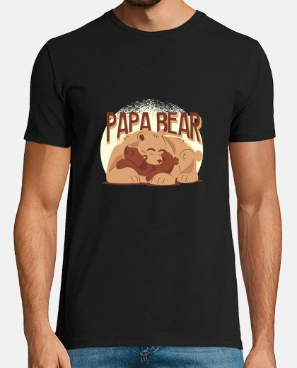 T-shirt illustrazione di papà orso
