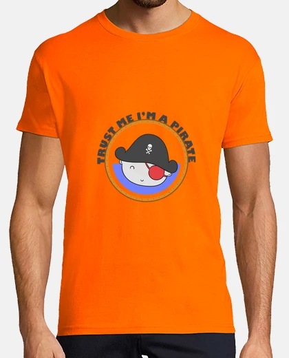 Camiseta ilustración del bebé lindo del pirata
