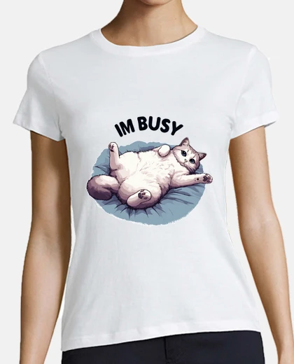 Playera im busy cat