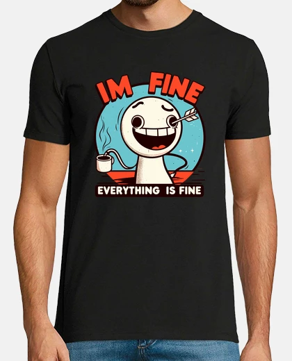 T-shirt Im fine everything is fine