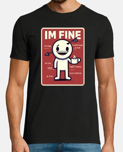 T-shirt Im fine its fine everything is fine