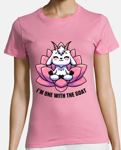 Playera Im one with the goat - Goat yoga