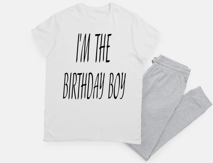 Pyjama im the birthday boy