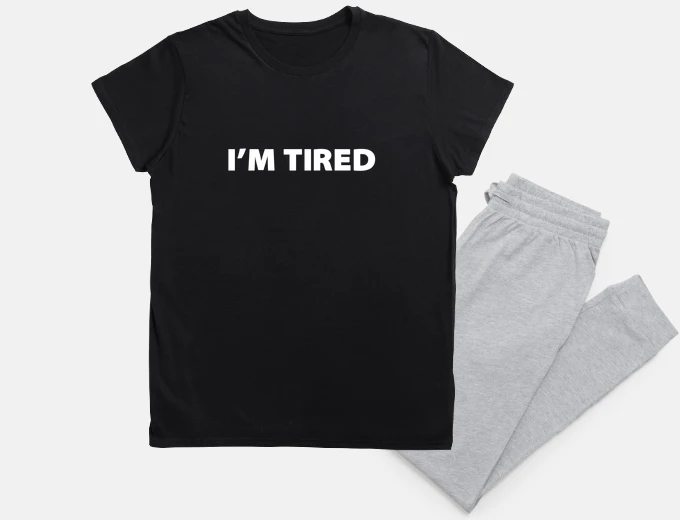 Pyjama im tired