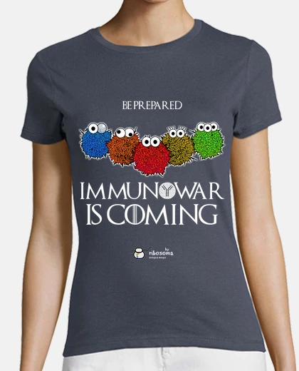Tee-shirt immunowar est à coming (fond sombre)
