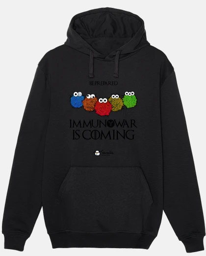 Sudadera Immunowar Is Coming  (fondos claros)