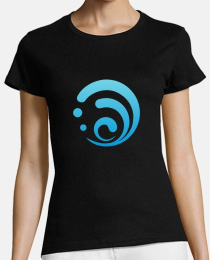 T-shirt Impatto acqua Genshin idro elle mento
