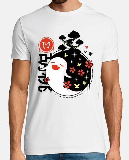 T-shirt impatto genshin hu tao fantasma