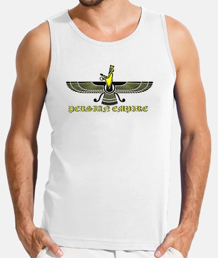 Camiseta Imperio Persa. Símbolo faravahar