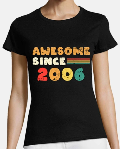 Camiseta impresionante desde 2006 retro para el 