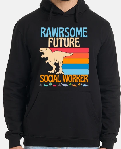 Sudadera impresionante futuro dinosaurio trabaja