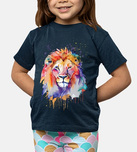 Ropa Impresiones de acuarela de león