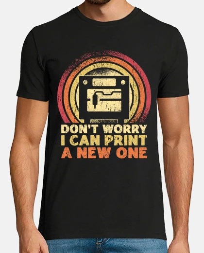 Tee-shirt impression 3d design rétro d39imprimant