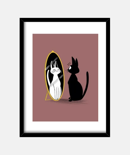 Cadre impression miroir kiki