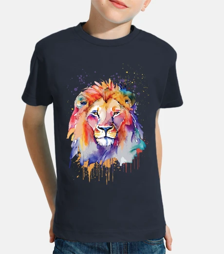Abbigliamento impressioni ad acquerello di leone