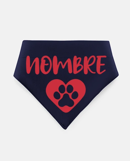 Mascotas impronta di cane con cuore