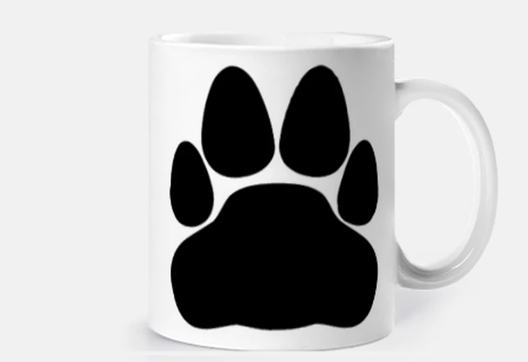 Tazza impronta di gatto