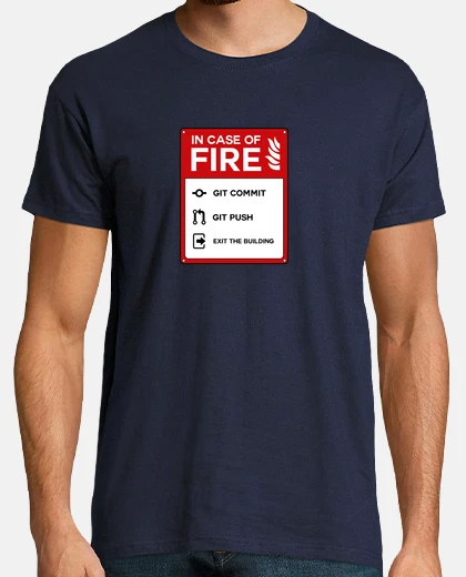T-shirt in caso di idiota di fuoco