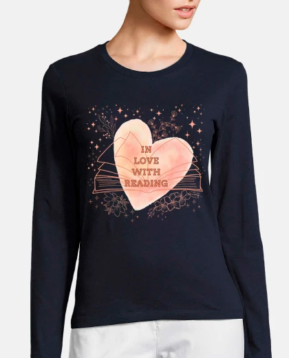 Playera in love with reading