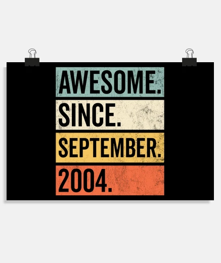 Póster increíble desde septiembre de 2004 cump