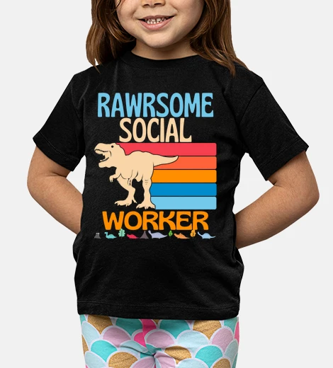 Ropa increíble trabajador social dinosaurio 