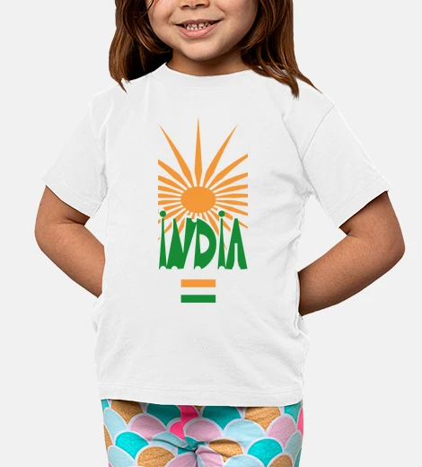 Ropa india bandera sol camiseta ver libre