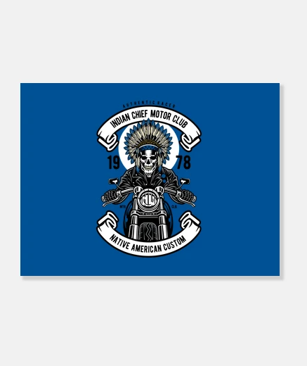 Tableau indian chief biker