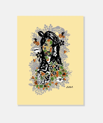 Wall indian vibes v001 canvas