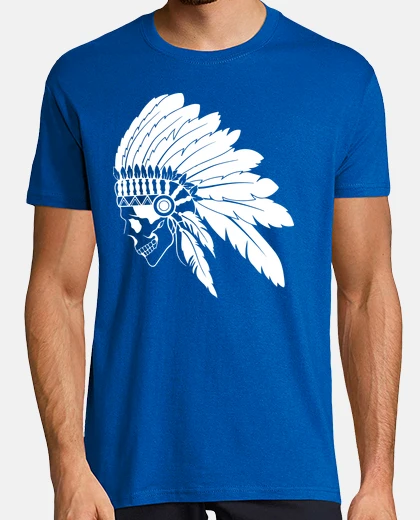 Playera IndianSkull WHT