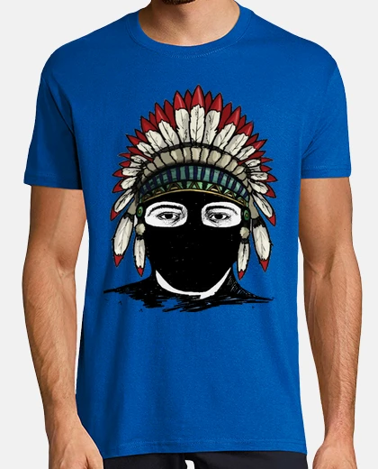 Camiseta Indio con pasamontañas