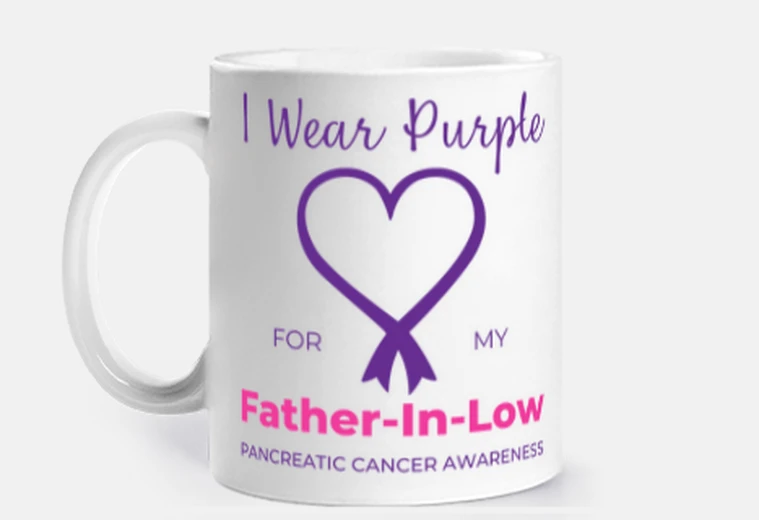 Tazza indosso il viola per sensibilizzare mio padre sul cancro al pancreas