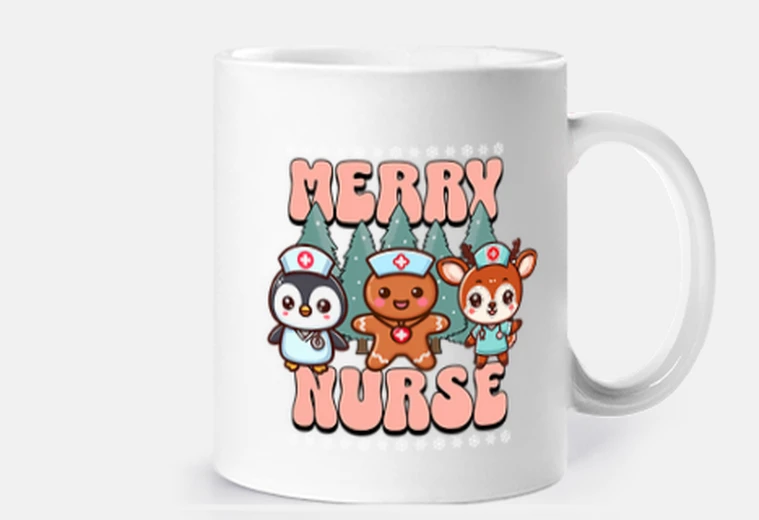 Tazza infermiera di Natale