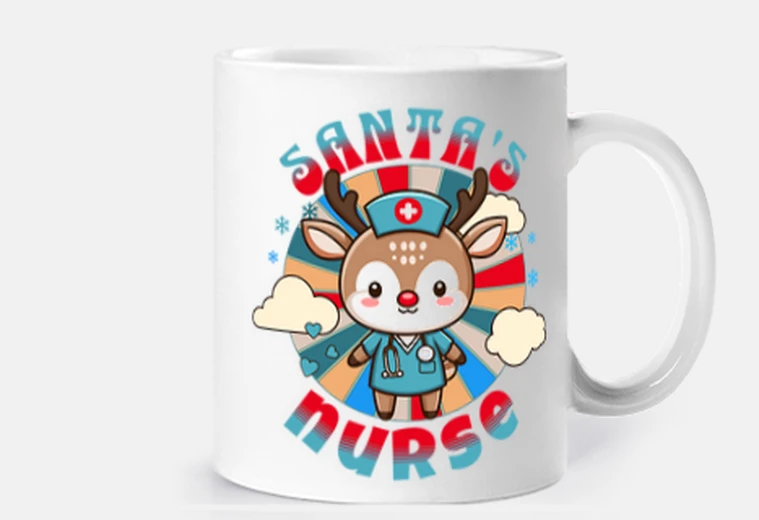 Tazza infermiera di Natale
