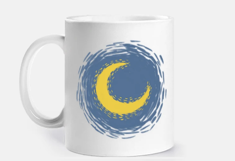 Tazza influenza l39estratto del mare lunare