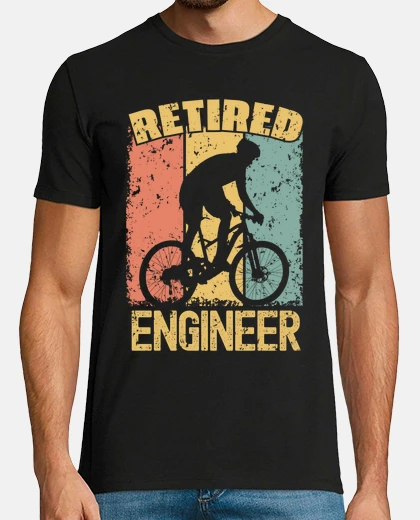 T-shirt ingegnere motociclista in pensione